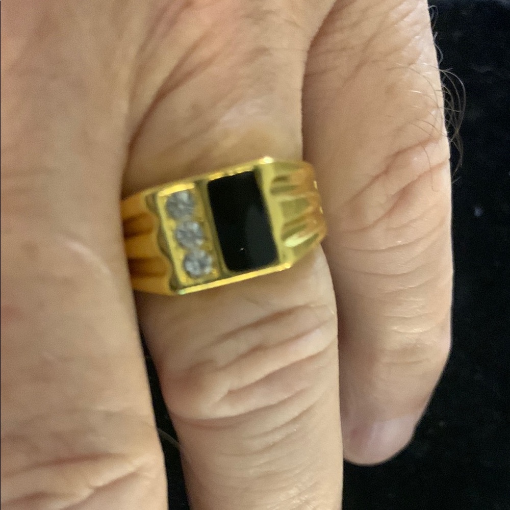 Gold and Black Men's Ring Bogo
